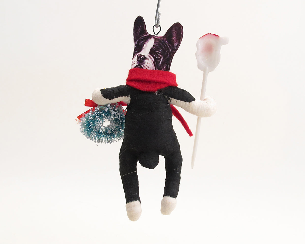 Christmas Frenchie Ornament — view 2