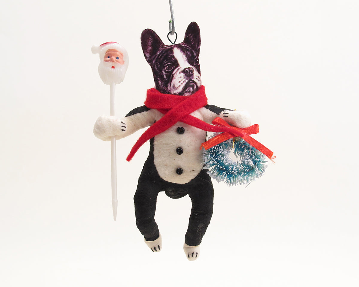 Christmas Frenchie Ornament — view 3