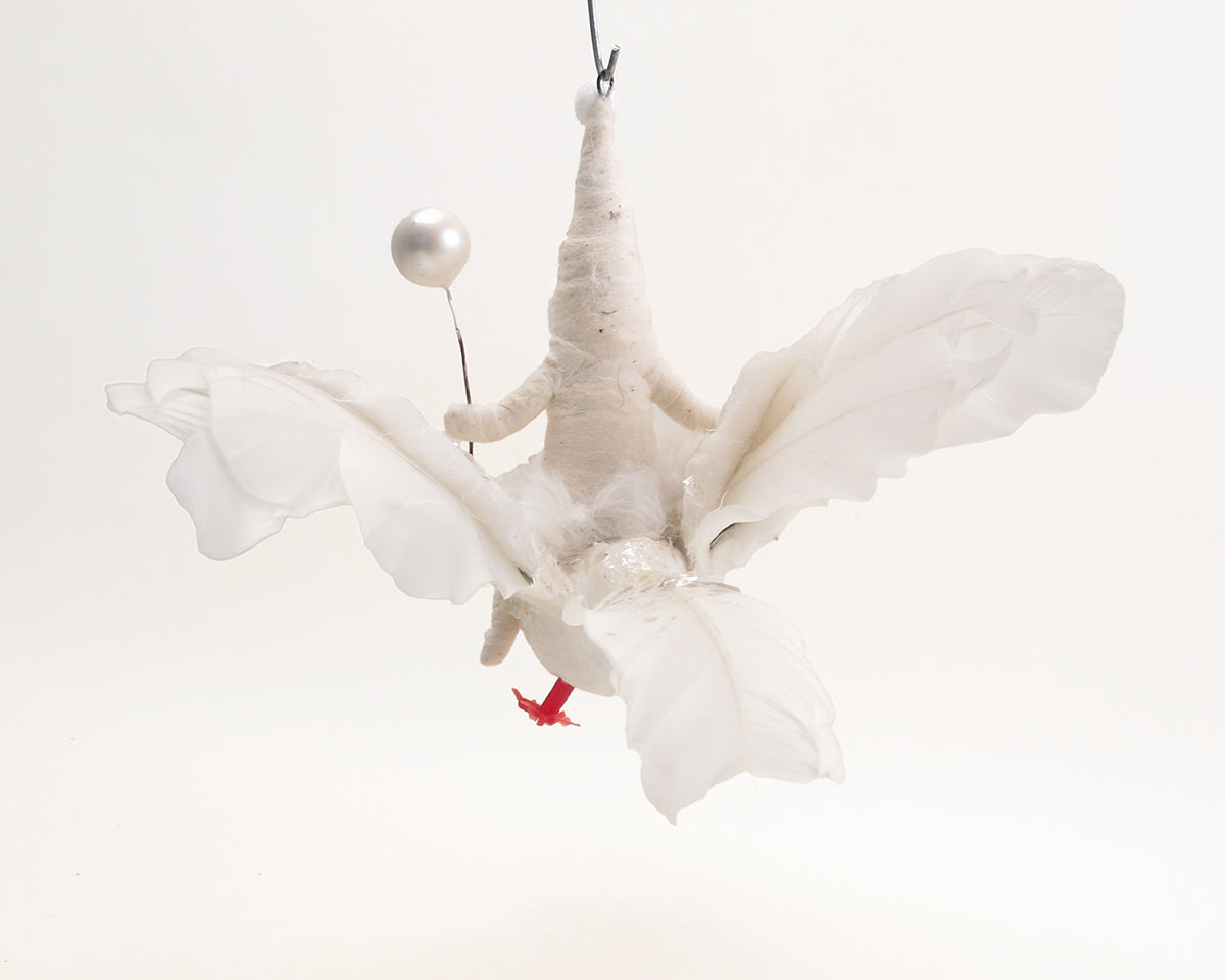 Vintage Dove Rider Ornament — view 2