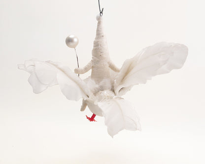 Vintage Dove Rider Ornament — view 2