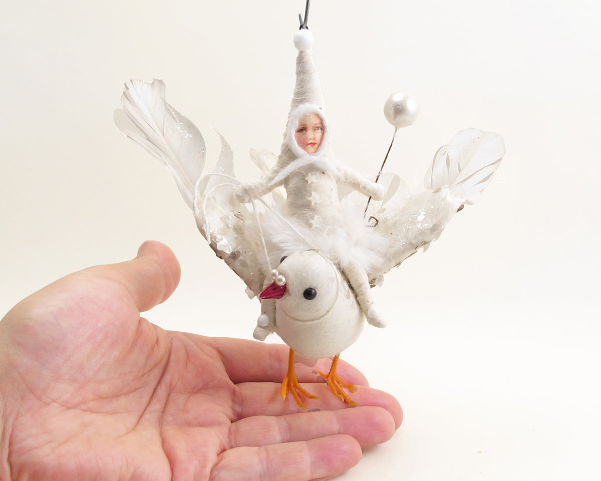 Vintage Dove Rider Ornament — view 8
