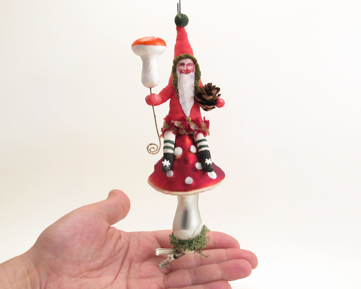 Mushroom Gnome Ornament — view 3