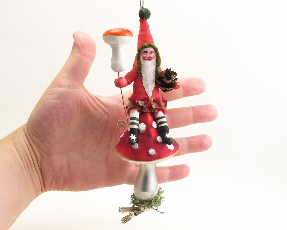 Mushroom Gnome Ornament — view 4