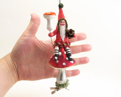 Mushroom Gnome Ornament — view 4