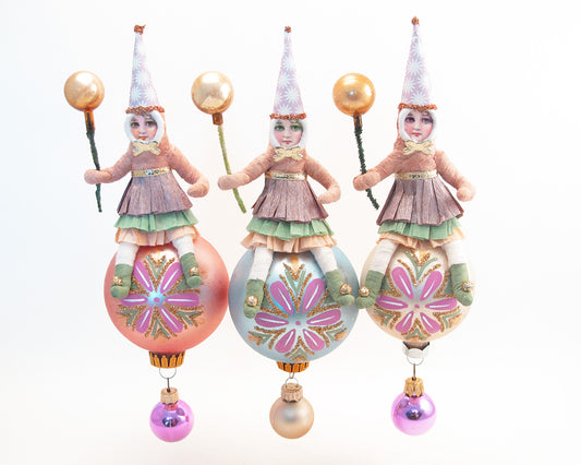 Assorted Princess On Painted Glass Ball Ornament — view 1