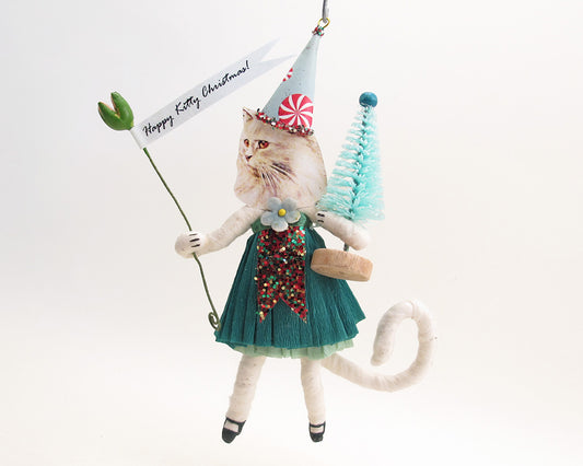 Christmas Kitty Ornament — view 1
