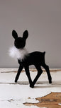Velvet Bambi with Boa - Black - Bon Ton goods
