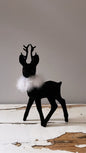 Velvet Deer with Boa - Black | Ino Schaller - Bon Ton goods