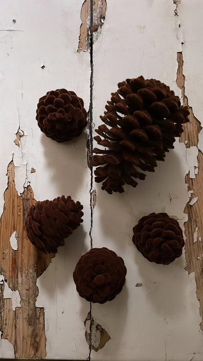Velvet Pinecone Large - Brown | Ino Schaller - Bon Ton goods
