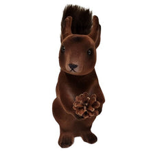 Load image into Gallery viewer, Velvet Squirrel - Brown with Fur Tail - Bon Ton goods
