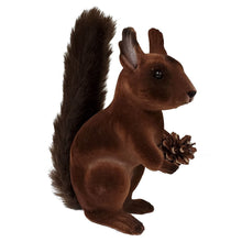 Load image into Gallery viewer, Velvet Squirrel - Brown with Fur Tail - Bon Ton goods
