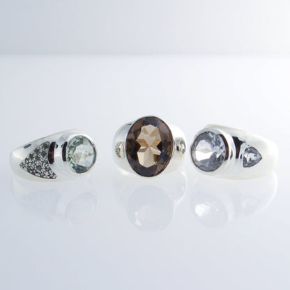 Venice Ring - Rock Crystal + Topaz | Mikkel Brøgger - Bon Ton goods