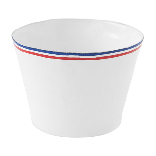 Very Large Cup Tricolore Without Handle, Commune de Paris, Set of 6 | Astier de Villatte: Exclusive Pre-Order Item - Bon Ton goods