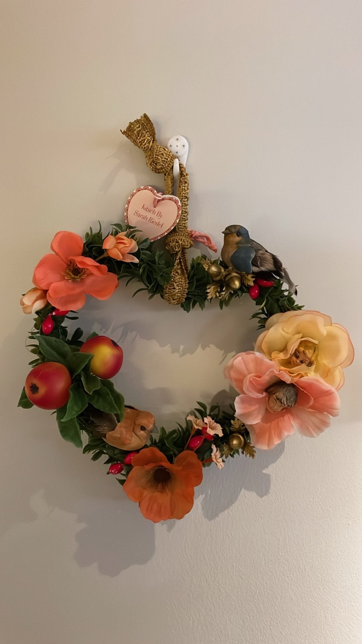 Victorian Heart Kitsch Wreath - Bon Ton goods