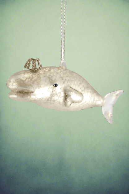 Victorian Whale - Pearl | Christmas Ornament - Bon Ton goods