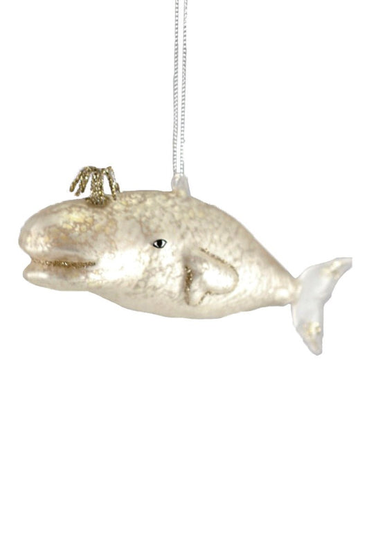 Victorian Whale - Pearl | Christmas Ornament - Bon Ton goods