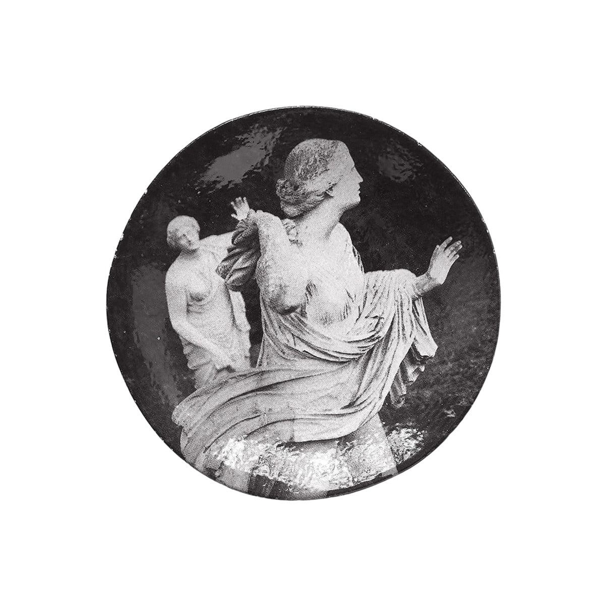 Villa Médicis Saucer - Garden and Statues, set of 6 by Astier de Villatte, official product view