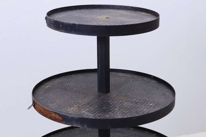 Vintage 4-Tier Metal Flower Stand on Casters – 130×90 cm - Bon Ton goods