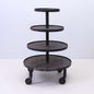 Vintage 4-Tier Metal Flower Stand on Casters – 130×90 cm - Bon Ton goods