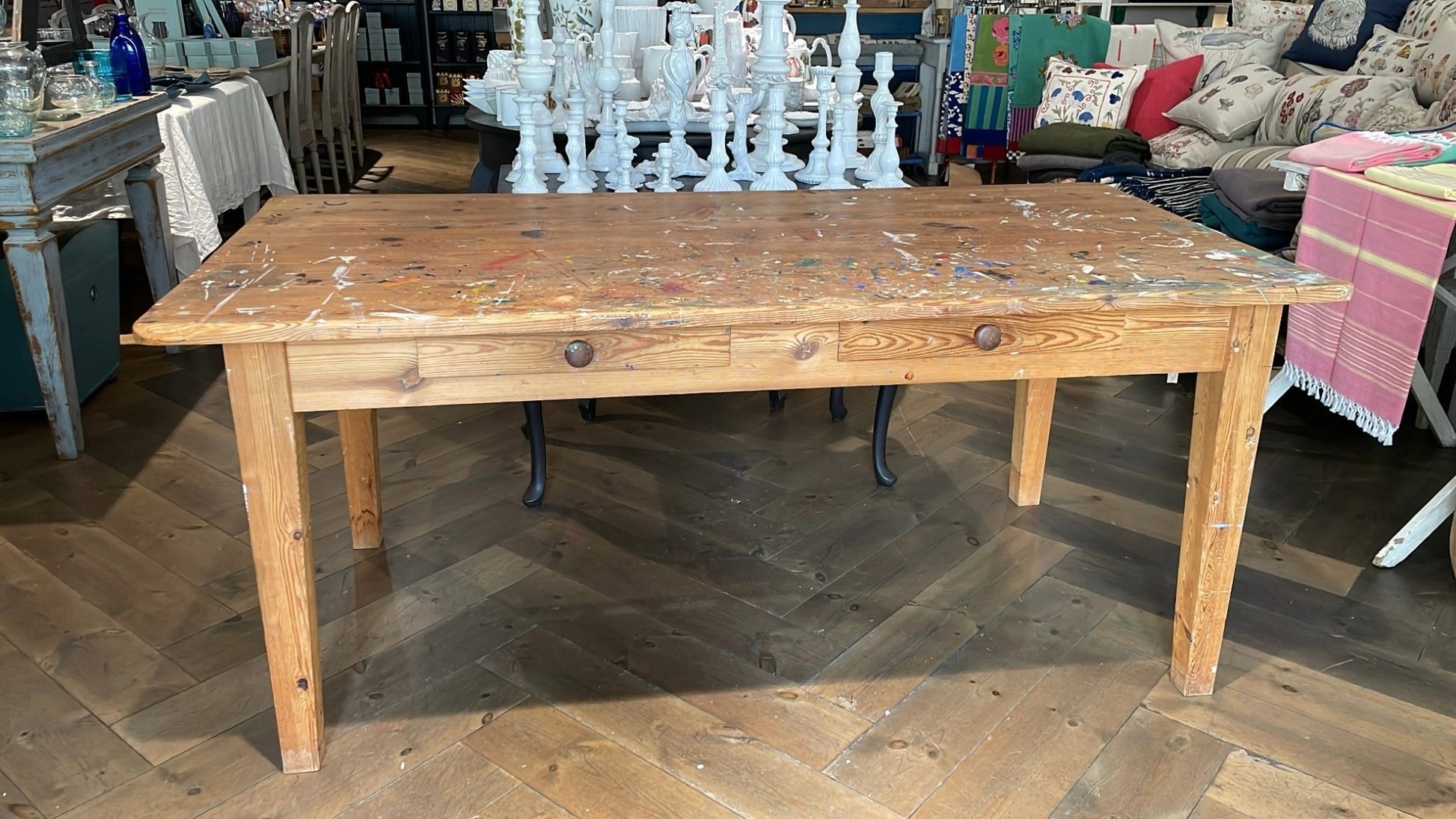 Vintage Artist Work Table - Bon Ton goods