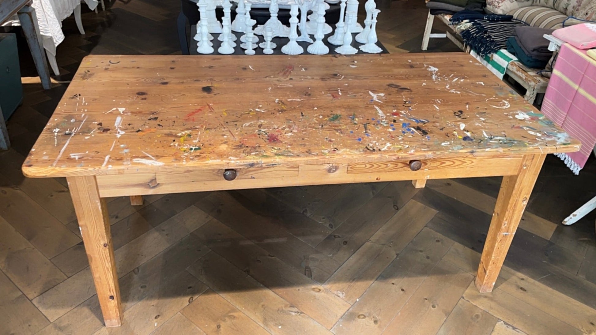 Vintage Artist Work Table - Bon Ton goods