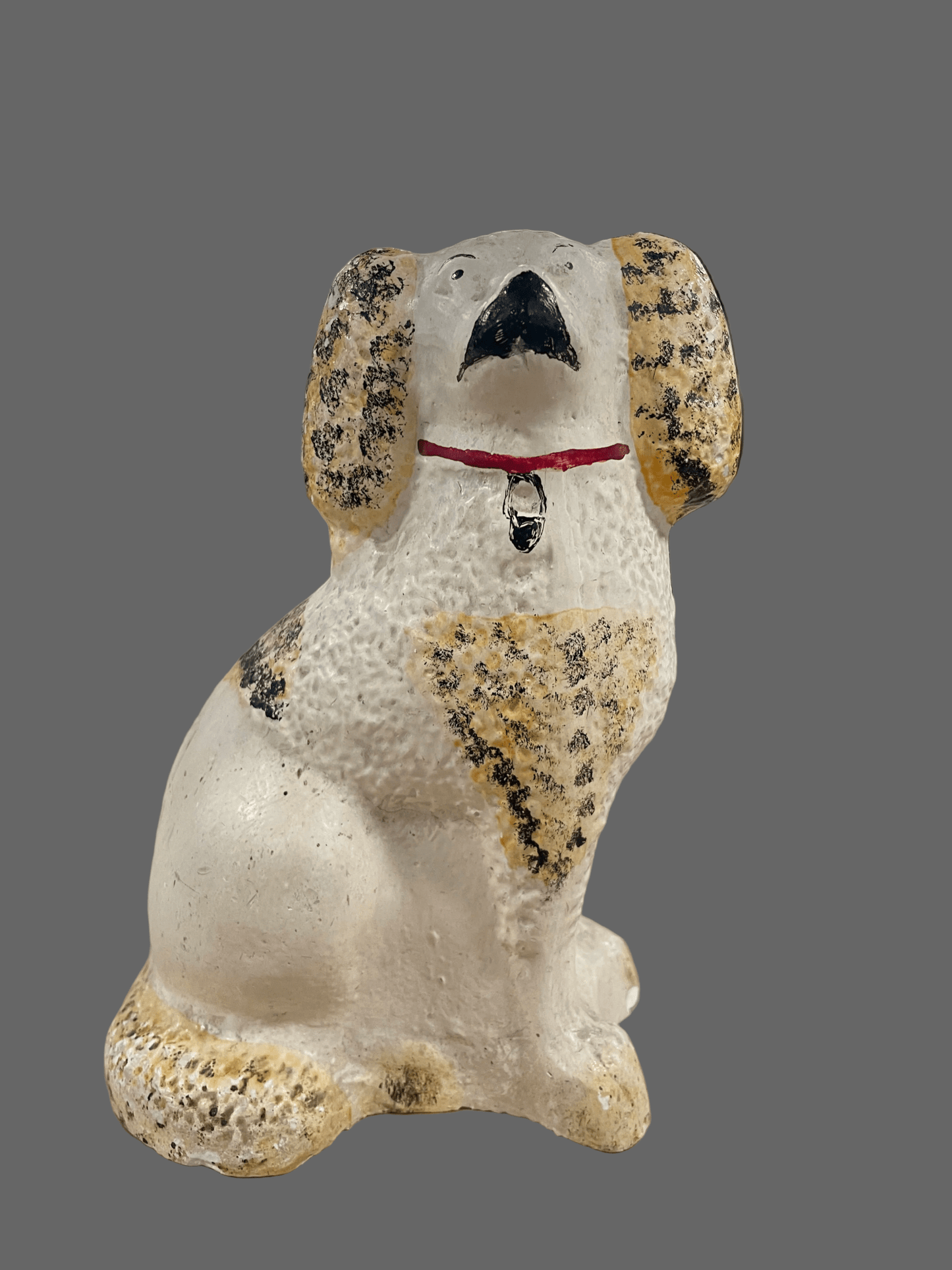 Vintage Cast Composition Stove Dog Figure - Bon Ton goods