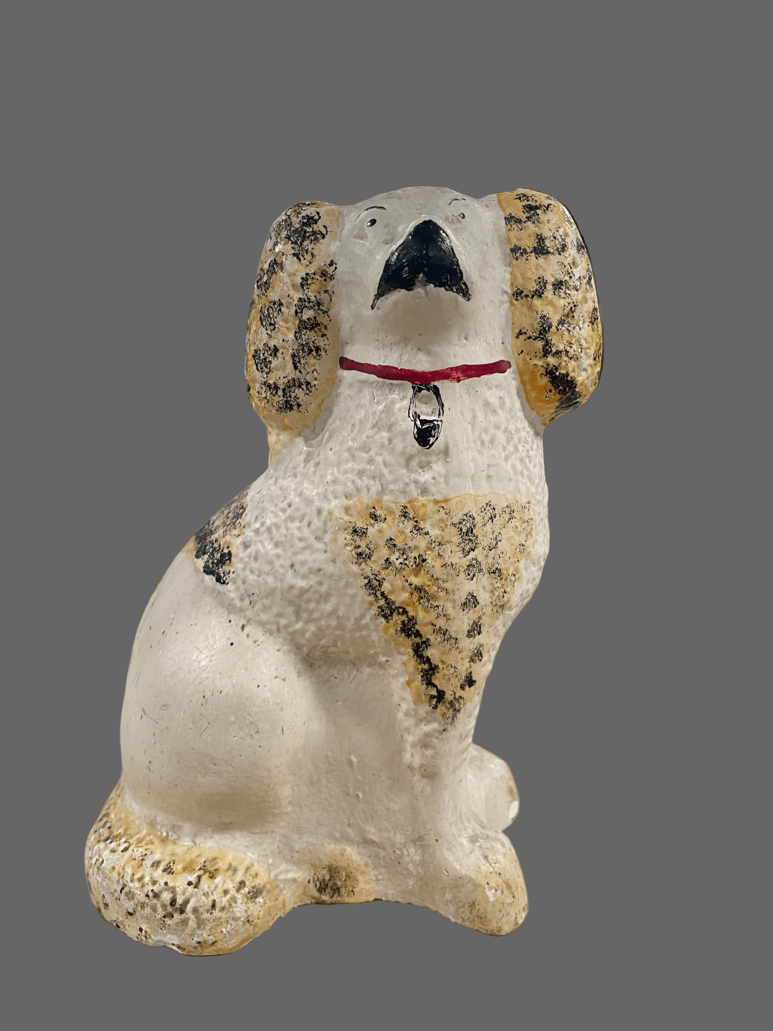 Vintage Cast Composition Stove Dog Figure - Bon Ton goods