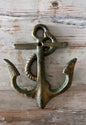 Vintage Cast Iron Anchor Hook with Aged Gold Finish - Bon Ton goods
