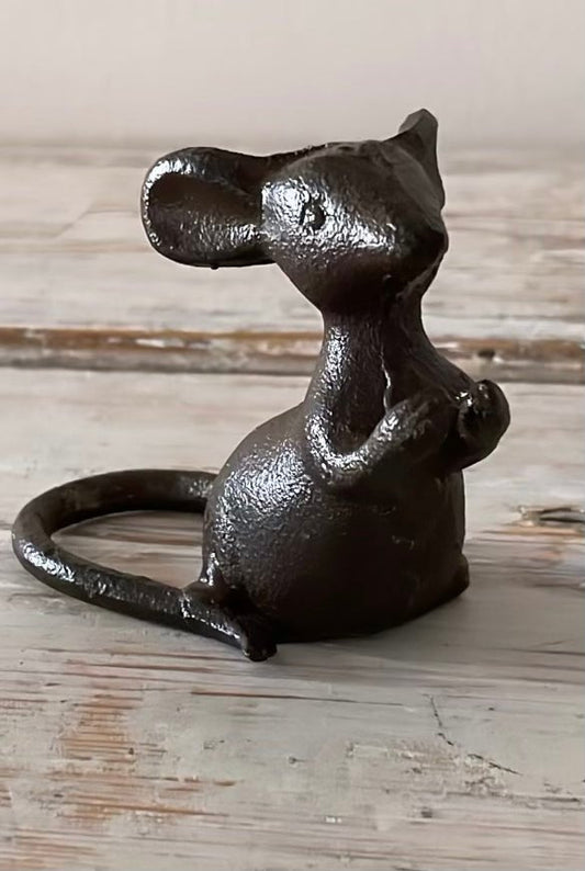 Vintage Cast Iron Mouse - Bon Ton goods