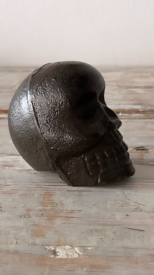Vintage Cast Iron Skull - Bon Ton goods
