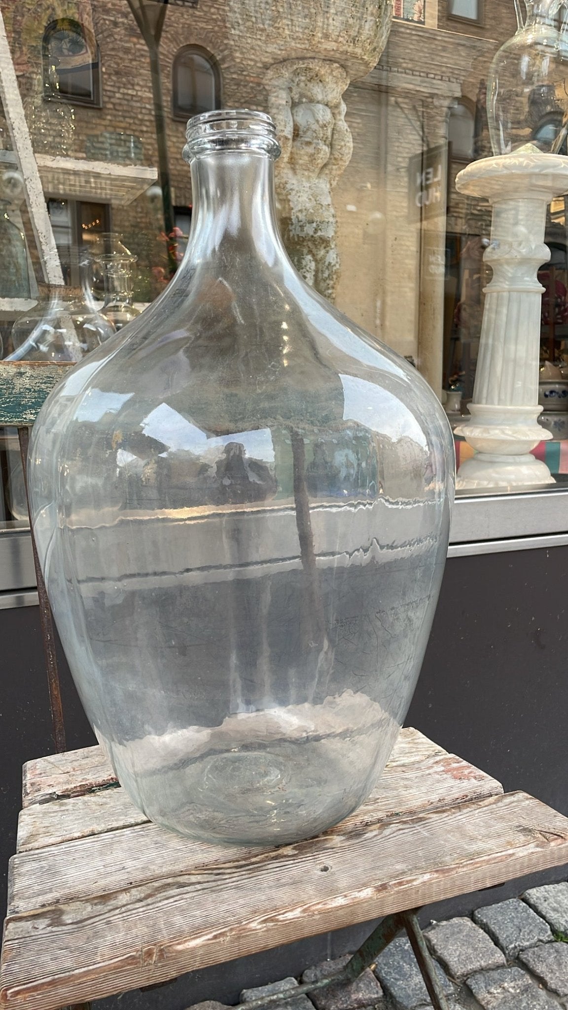 Vintage Clear Glass Demijohn - Bon Ton goods
