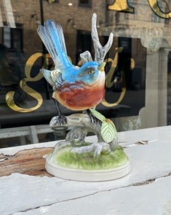 Vintage Colorful Bird Figurine - Bon Ton goods