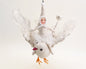 Vintage Dove Rider Ornament | Vintage by Crystal Spun Cotton Ornament - Bon Ton goods
