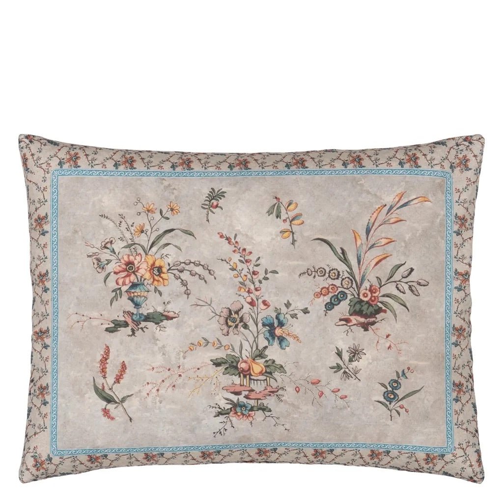 Vintage Floral Linen Cushion | John Derian - Bon Ton goods