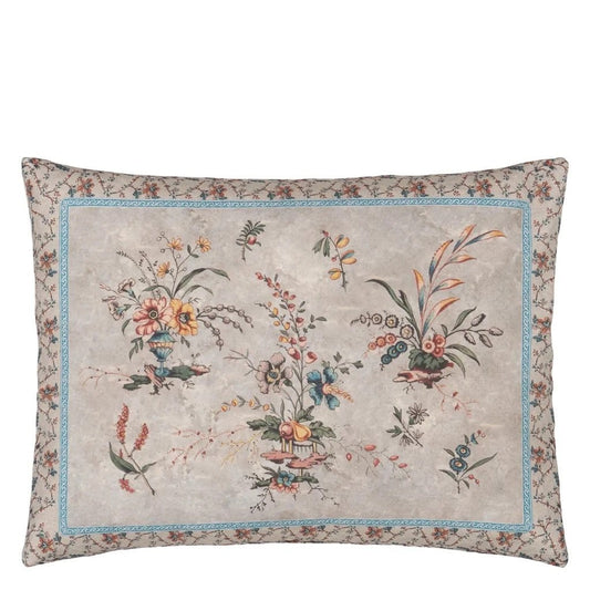 Vintage Floral Linen Cushion | John Derian - Bon Ton goods