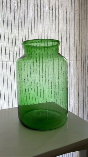 Vintage French Glass Pickling Jar - Green - Bon Ton goods