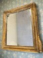 Vintage French Louis Philippe Mirror | Gilded Wood Frame with Original Patina - Bon Ton goods