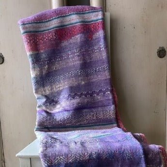 Vintage Kantha Quilt | Hand-Stitched Cotton, India - Bon Ton goods