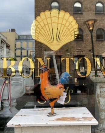 Vintage Metal Rooster - Folk Art - Bon Ton goods