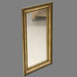 Vintage Mid-20th Century Mirror – Rectangular Gilded Frame with Patina - Bon Ton goods