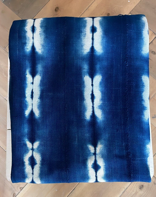 Vintage Moroccan Indigo Textile | Hand-Dyed - Bon Ton goods