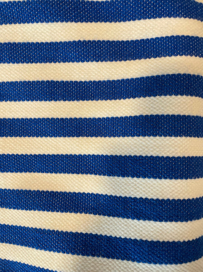 Vintage Moroccan Woven Cotton Throw – Navy Blue (100 × 160 cm) - Bon Ton goods