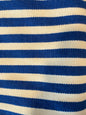 Vintage Moroccan Woven Cotton Throw – Navy Blue (100 × 160 cm) - Bon Ton goods