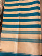 Vintage Moroccan Woven Cotton Throw – Ocean Blue (100 × 160 cm) - Bon Ton goods