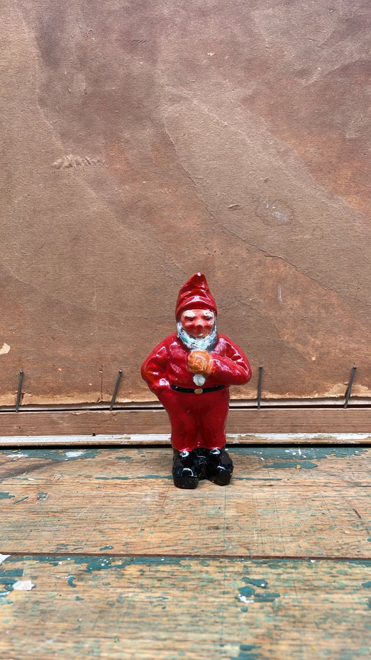 Vintage Scandinavian Tomte Santa Figurine | Swedish Jul Christmas Decor - Bon Ton goods