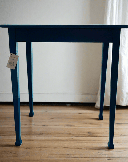 Vintage Swedish Blue Painted Table - Bon Ton goods