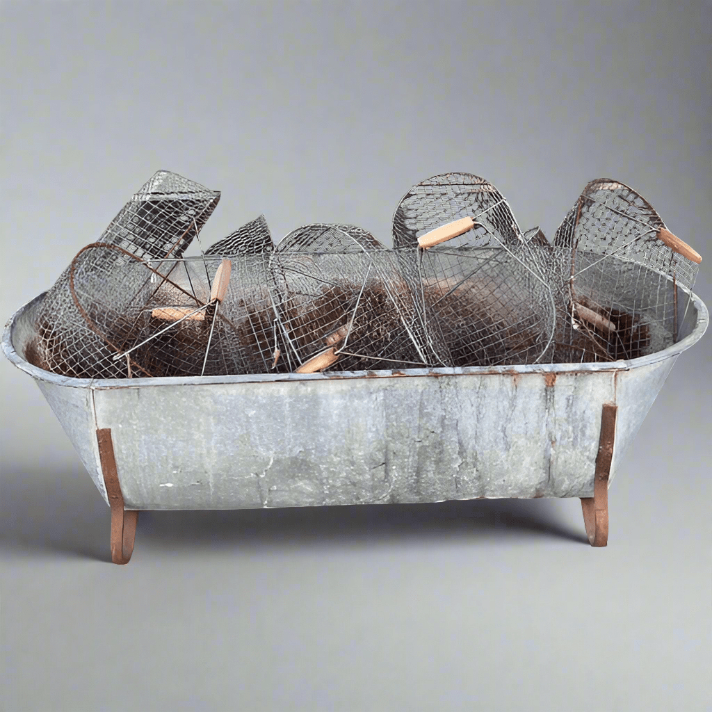 Vintage Zinc Tub - Bon Ton goods
