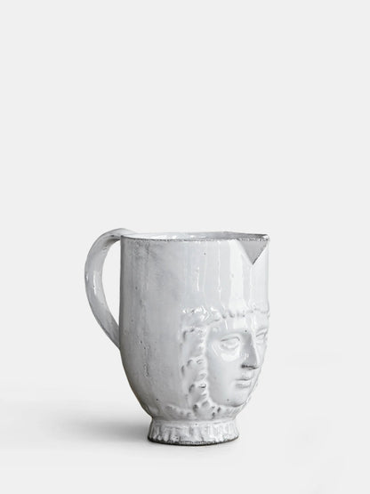 Visage Pitcher- Astier de Villatte: Exclusive Pre-Order Item - Bon Ton goods