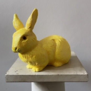 Warm Yellow Glitter Medium Bunny | Ino Schaller - Bon Ton goods