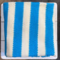 West African Woven Textile | Blue and Natural Stripe - BON TON goods